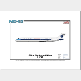 McDonnell Douglas MD-82 - China Northern Airlines (Art Print) Posters and Art